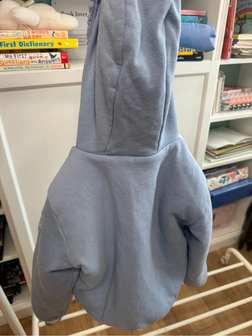 Marvel Kids Sherpa-Lined Jacket in Light Blue & White size 7 - Picture 3 of 7